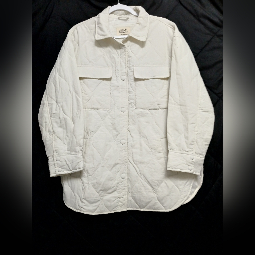 Ashley By 26 International Cream Quilted Jacket